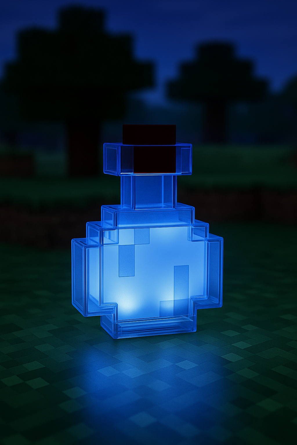 Pixel Potion Glow – 8-Color LED Magic Bottle Lamp