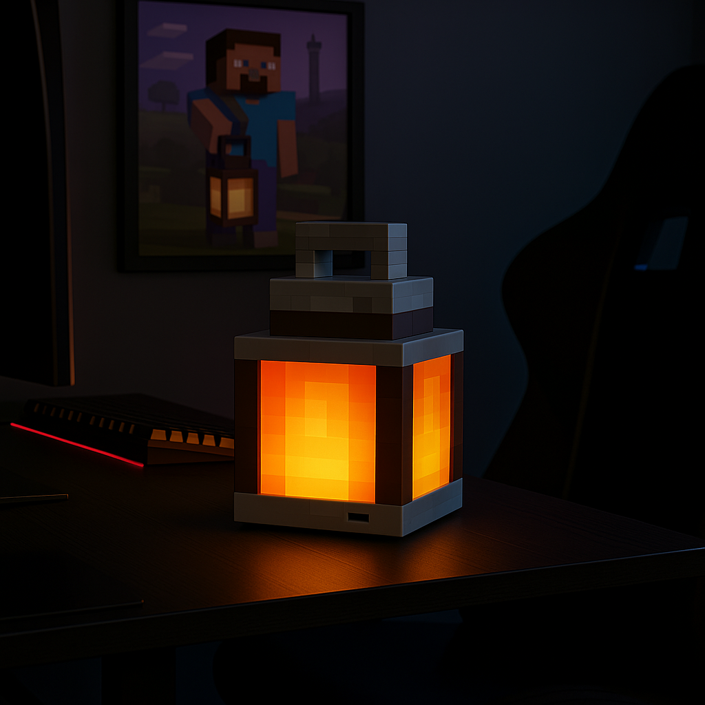 Pixel Lantern Glow – 16-Color Hanging LED Lamp (Remote Control)