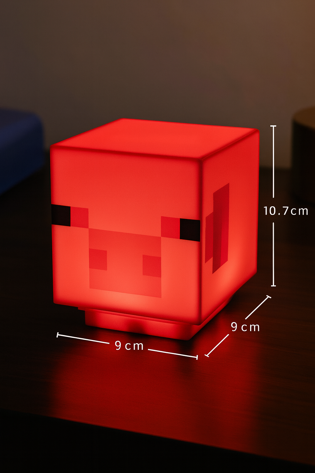 Pixel Pig Glow – Warm LED Voxel Lamp